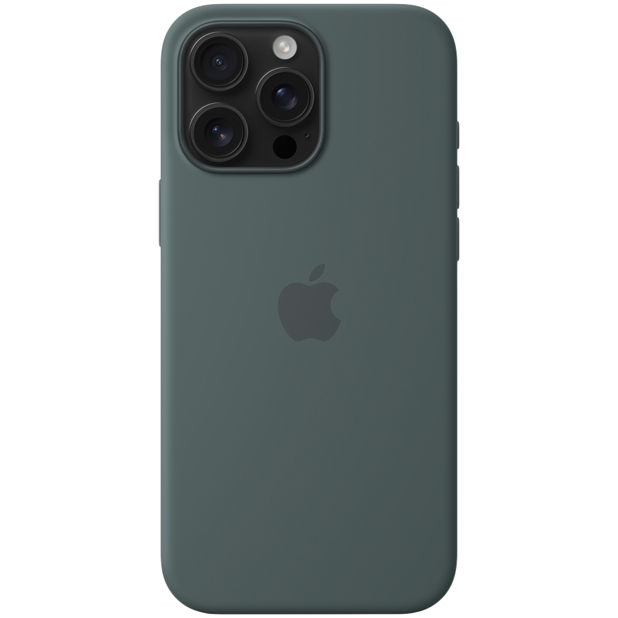 iPhone 16 Pro Max Silicone Case with MagSafe - Lake Green,Model A3316
